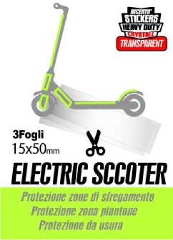 3 strisce adesive trasparenti in crystall per scooter